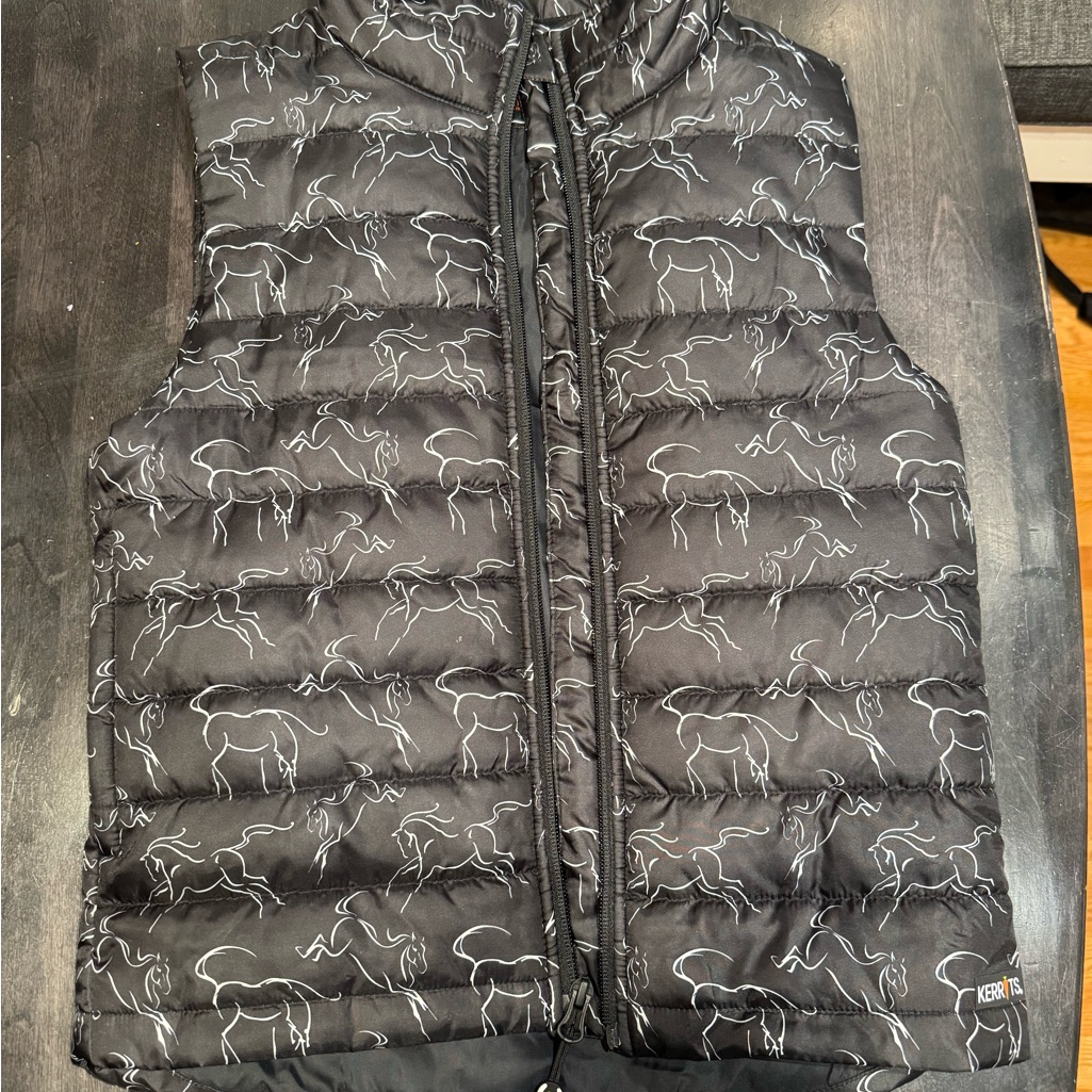 Kerrits Charcoal Equestrian Puffer Vest Kerrits Charcoal Equestrian Puffer Vest